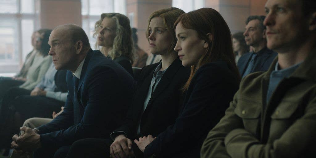 Darrin Baker as Jim Doherty, Erin Richards as Cheryl Dreason and Britt Lower as Rachel Mills in I Will Find You