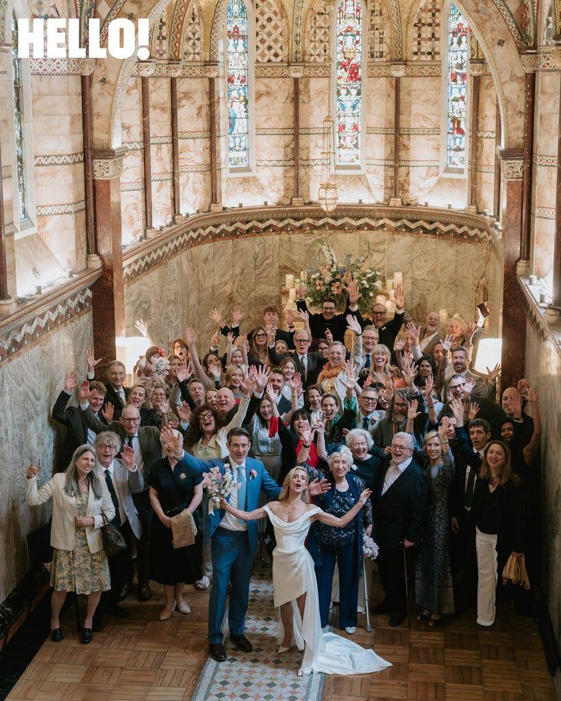 The wedding gang strikes a pose