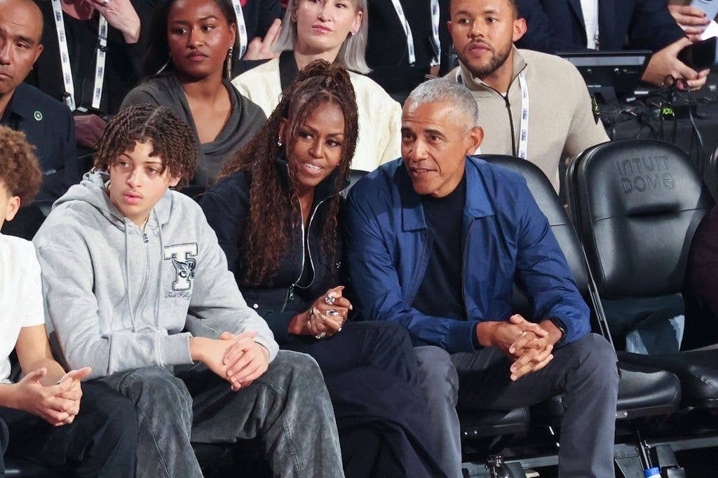 michelle barack obama nba
