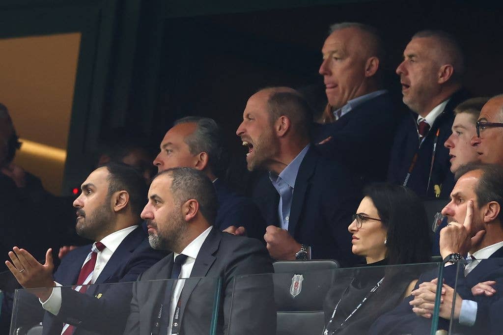 Prince William roaring with happiness