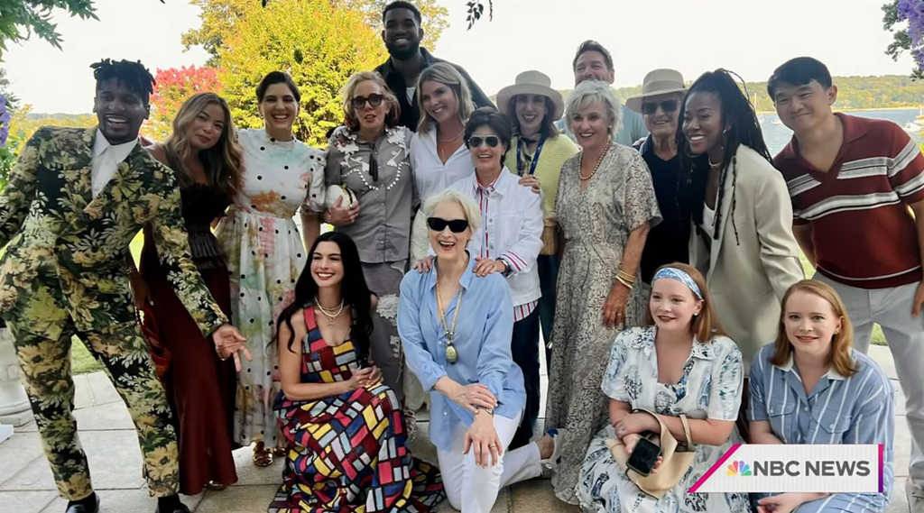 Photo shared by Jenna Bush Hager on TODAy May 4, 2026 of her on the set of The Devil Wears Prada 2
