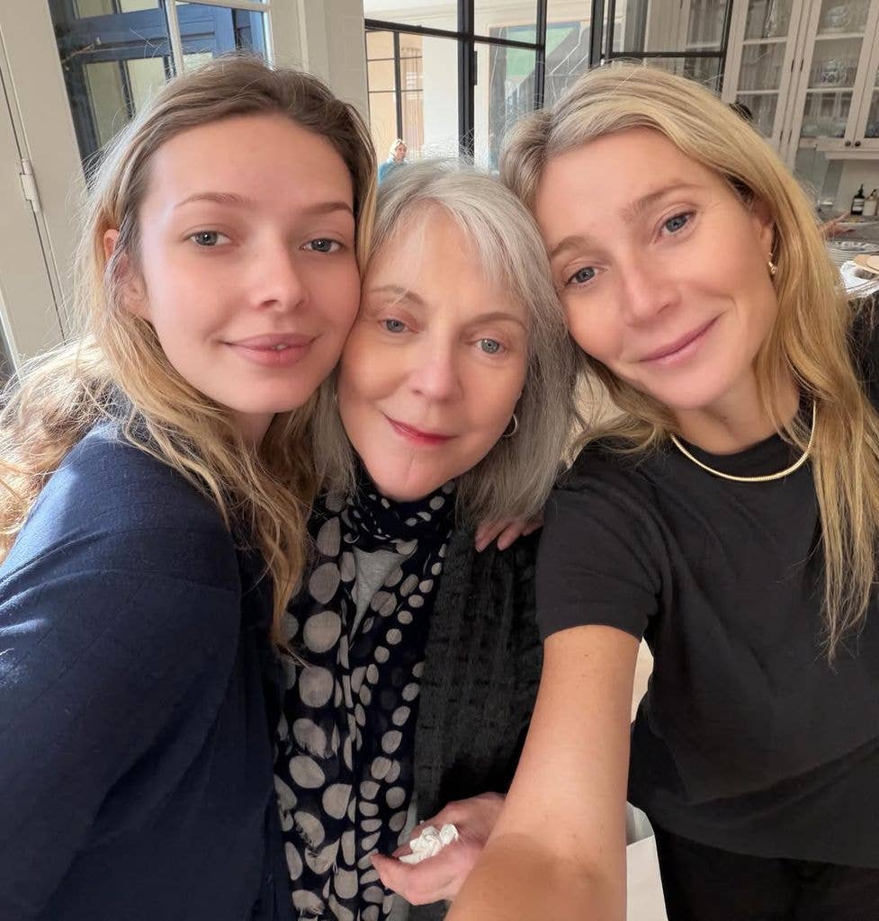 Photo shared by Gwyneth Paltrow Mother's Day 2026 with daughter Apple Martin and mom Blythe Danner