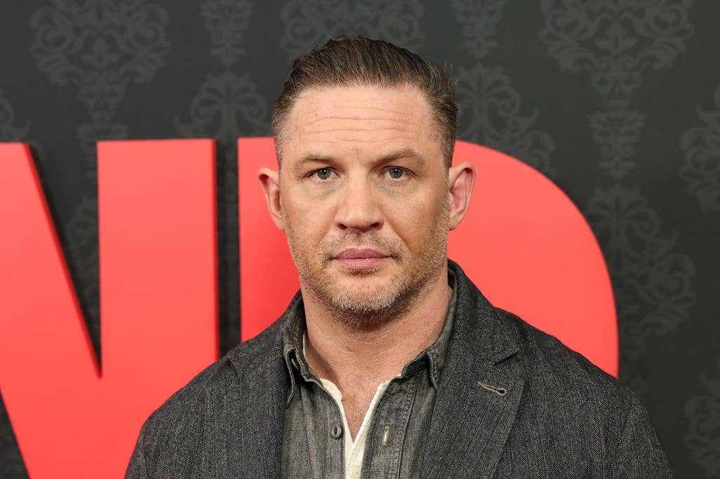 Tom Hardy at the MobLand premiere