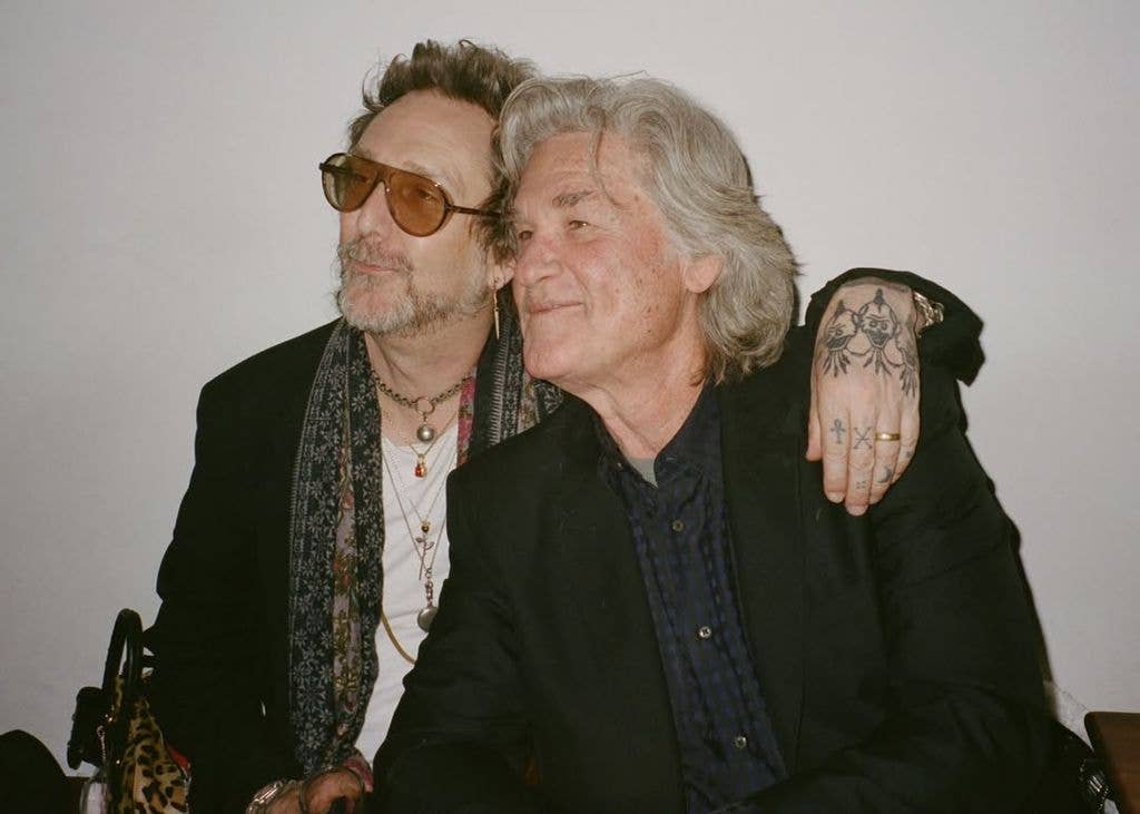 Kate's ex-husband Chris with her Dad Kurt Russell