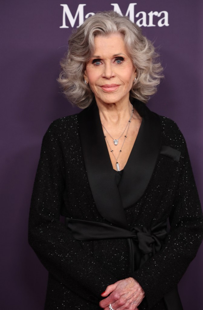 BEVERLY HILLS, CALIFORNIA - OCTOBER 24: Jane Fonda attends the 2024 Women In Film Annual Gala at The Beverly Hilton on October 24, 2024 in Beverly Hills, California. (Photo by Robin L Marshall/WireImage)