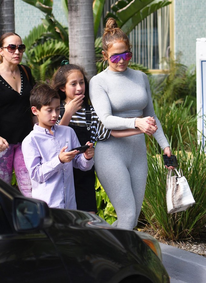 Jennifer Lopez & Kids in 2019