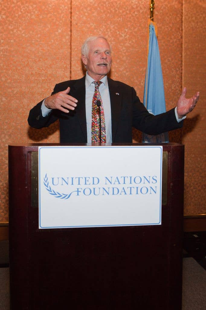 ted turner UN speaking