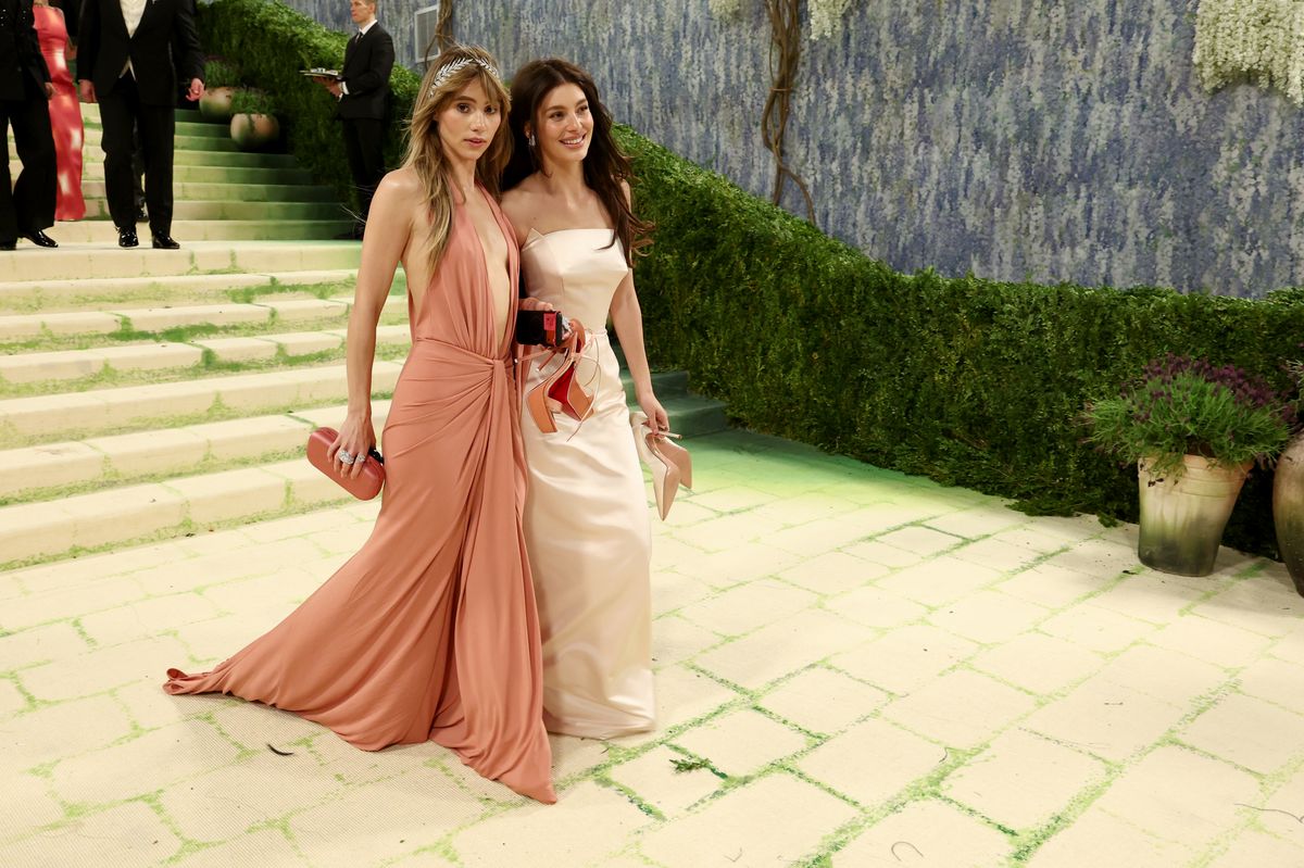 Suki Waterhouse and Camila Morrone depart the 2026 Met Gala celebrating "Costume Art" at the Metropolitan Museum of Art 