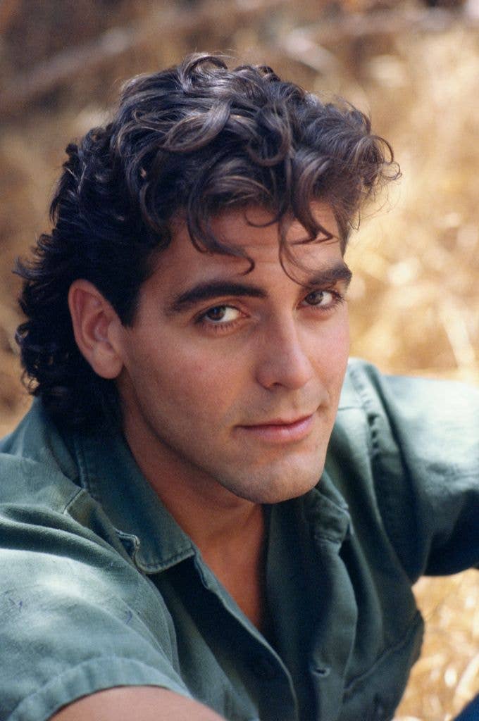 George Clooney poses for a portrait session in Los Angeles, California, May 1985. 
