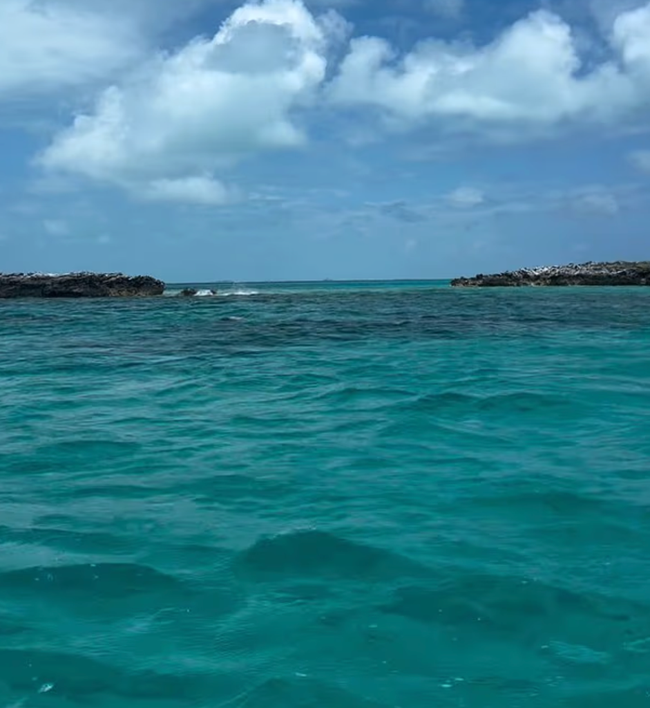 The stunning scenery in the Bahamas