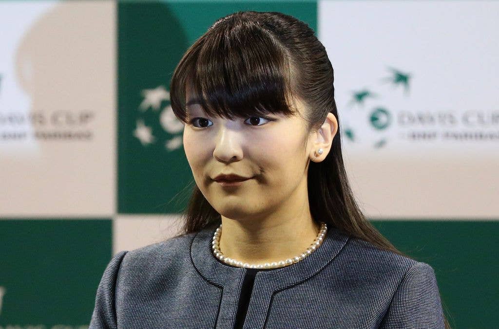 Princess Mako in a grey outfit