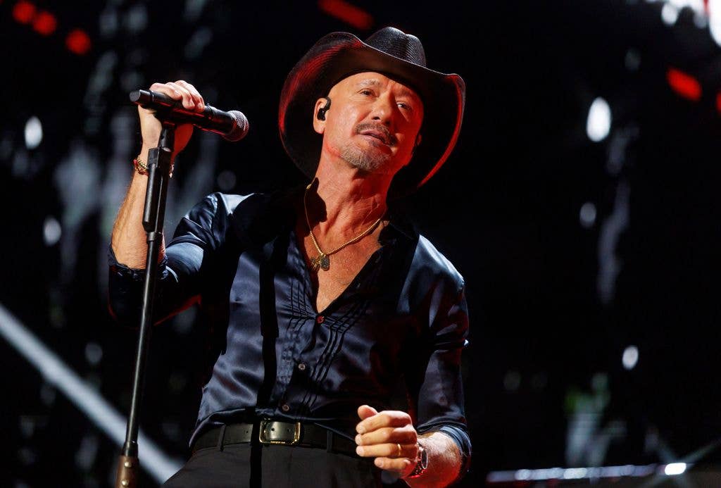 Tim McGraw at the 2025 iHeartRadio Music Festival - Day 2 held at T-Mobile Arena on September 20, 2025 in Las Vegas, Nevada