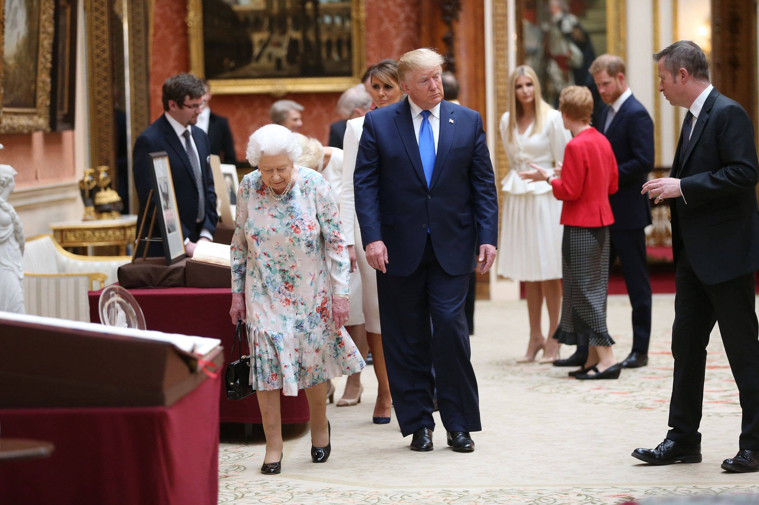 Prince Harry (seen with Ivanka Trump) made an appearance during the president's first state visit to the UK in 2019