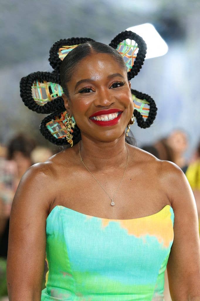 US editor Jamila Robinson in colourful dress
