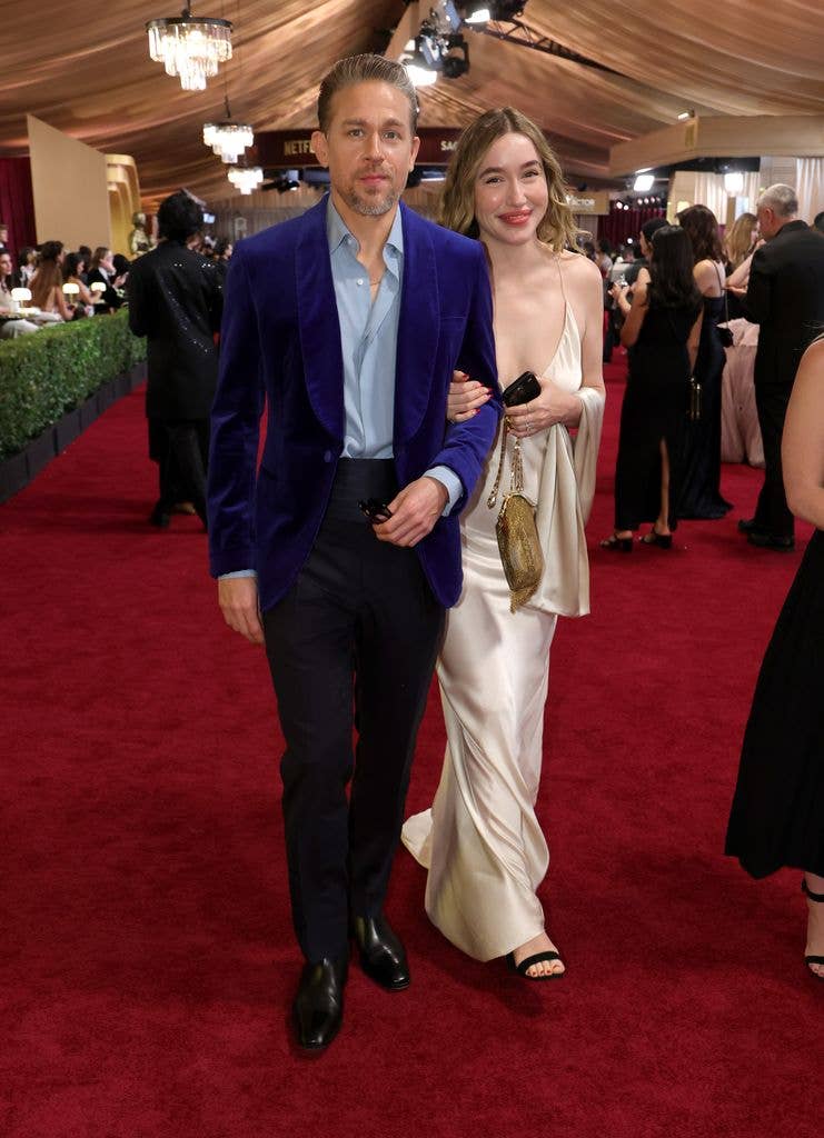 Charlie with long-time partner Morgana McNelis