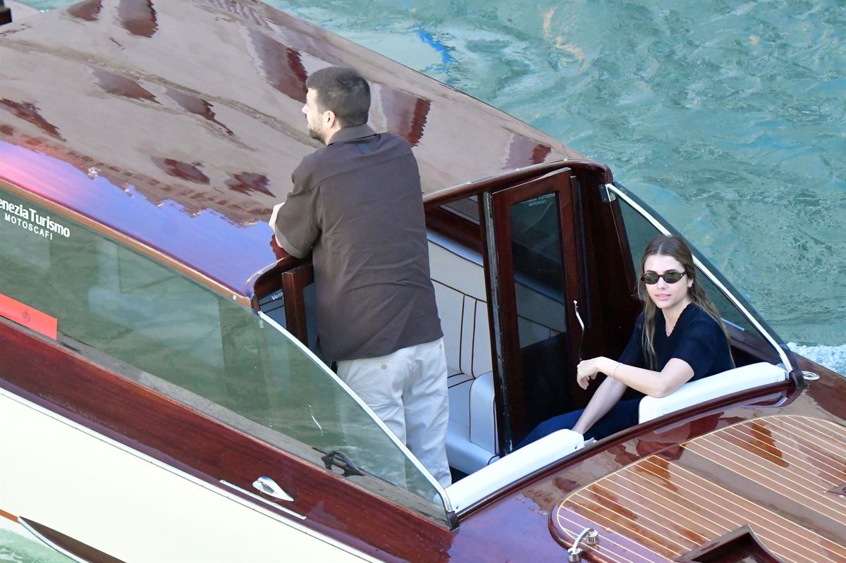 
Gerard Pique was seen enjoying a romantic getaway in Venice, Italy, with girlfriend Clara Chia Marti. 