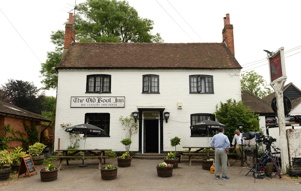 The Old Boot Inn in Stanford Dingley, one of the Middleton's local pubs.  