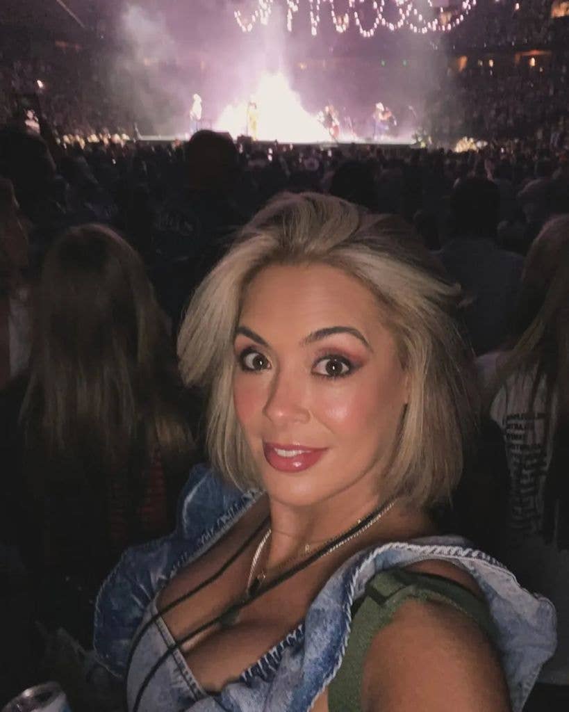 Picture of Tanea Brooks at a concert, posted on Instagram