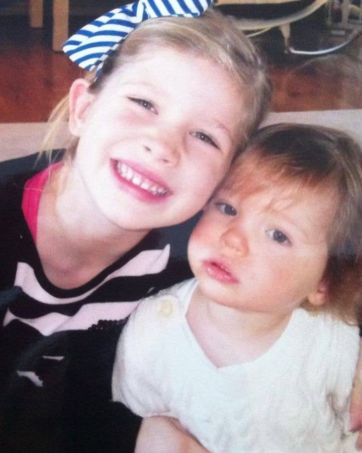 Tess Daly's daughters as kids