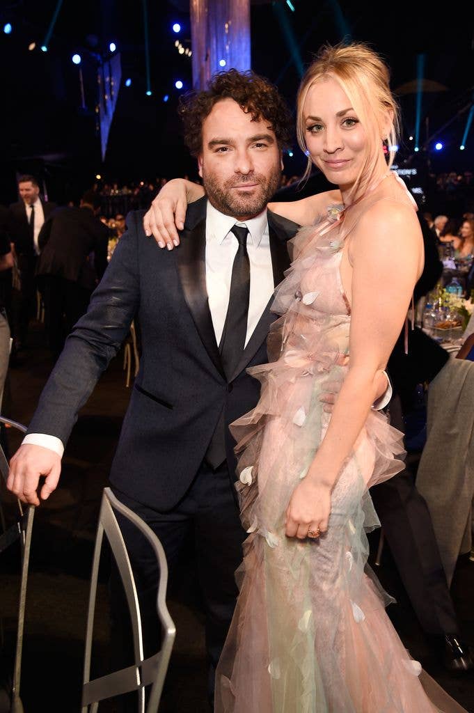 Kaley Cuoco and Johnny Galecki