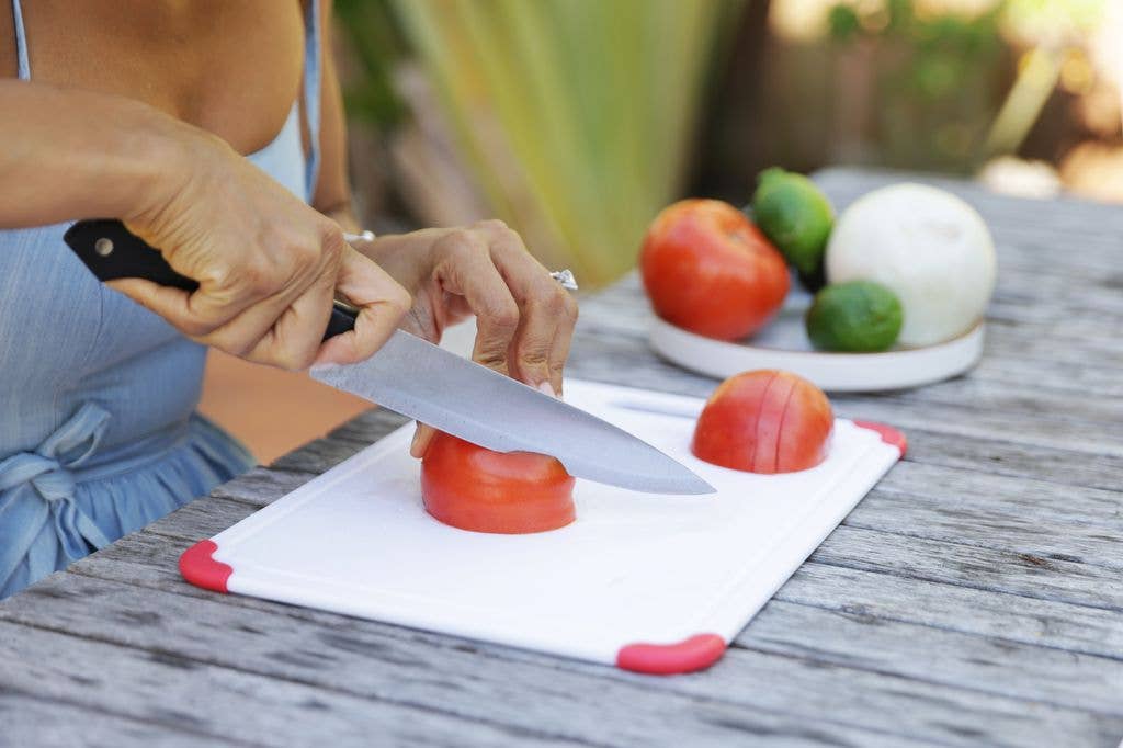 Nadia now opts for microplastic-free chopping boards