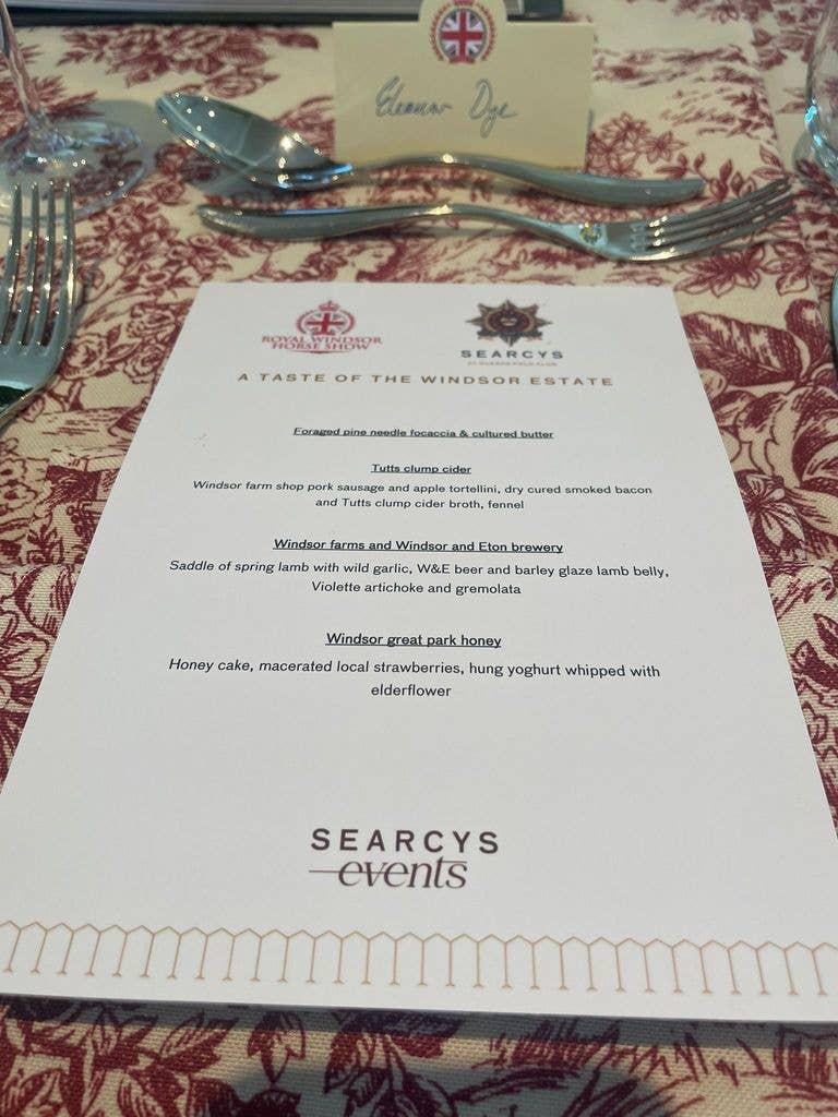 HELLO! was invited to sample an example of a menu that could be presented to any member of the royal family, curated by head chef Sam Seedhouse