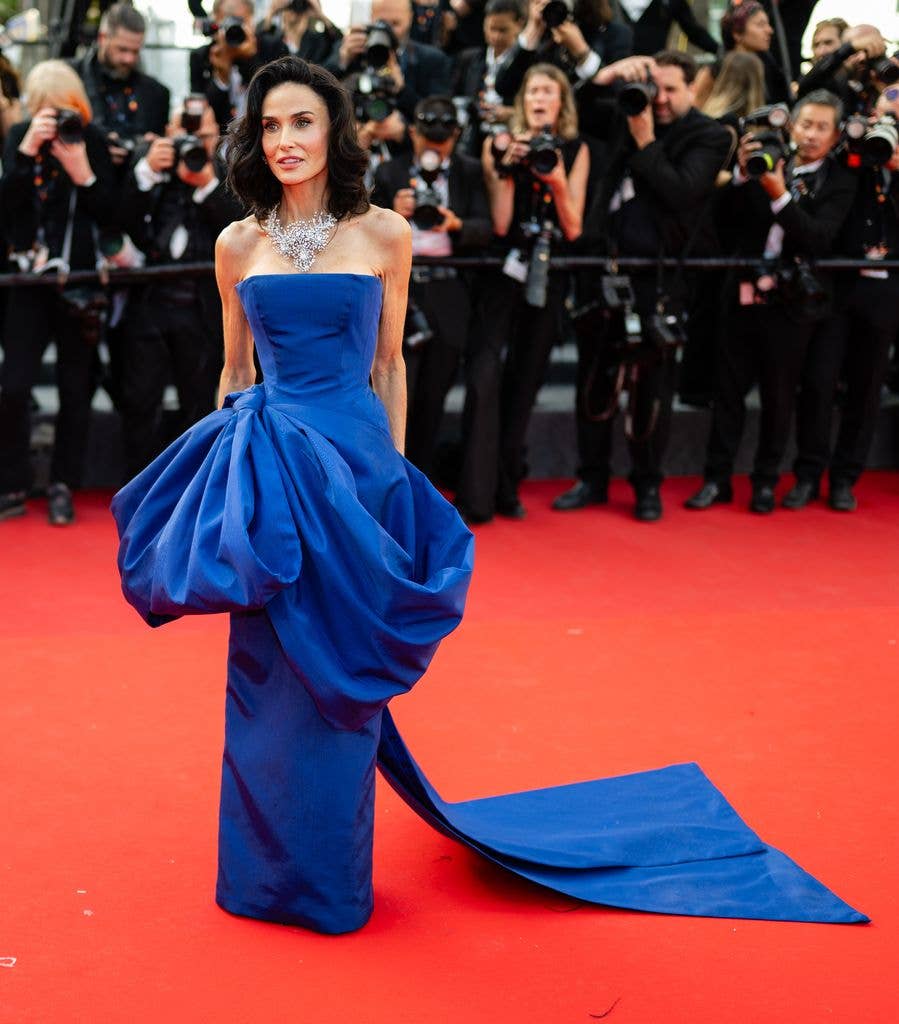 demi moore self-portrait gown cannes