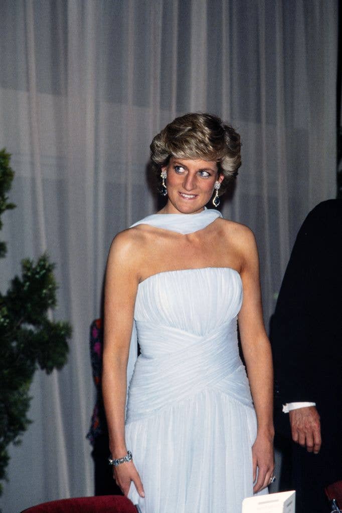 Lady Diana at Cannes in 1987