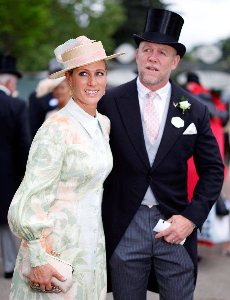 Zara Tindall and Mike Tindall attend day one of Royal Ascot