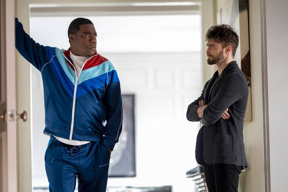 Tracy Morgan as Reggie Dinkins, Daniel Radcliffe as Arthur Tobin (Photo by: Scott Gries/NBC)