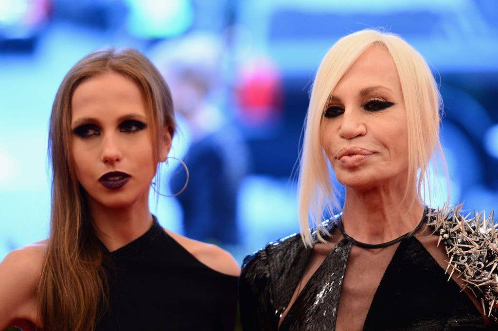photo of allegra and donatella versace 2013