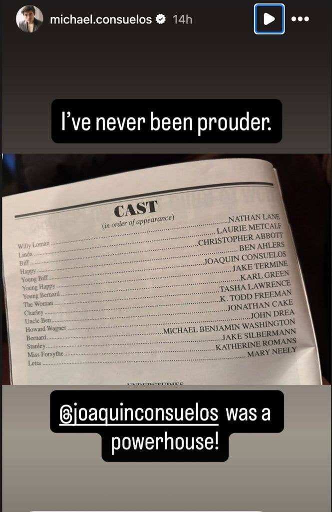 michael consuelos supporting brother joaquin