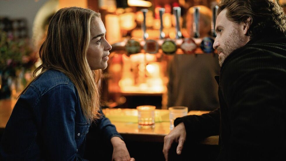 Emilia Clarke and Edgar Ramirez on "Next Life"