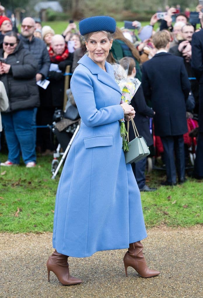 Sophie attends the Christmas Morning Service at Sandringham Church in 2024