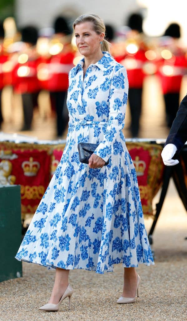 Sophie has the same dress in a floral print