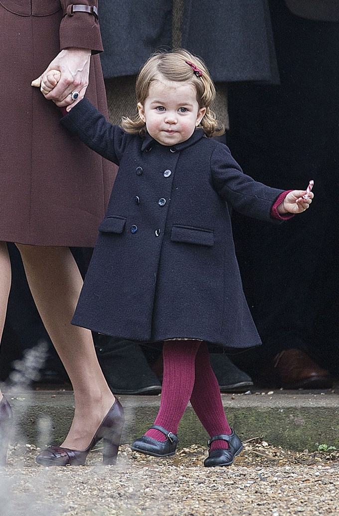 Princess Charlotte At Christmas Day Church Service