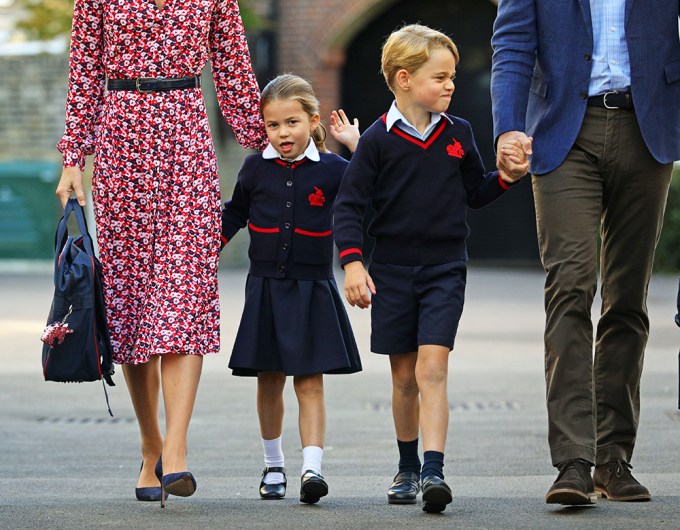 Prince Charlotte & Prince George At School