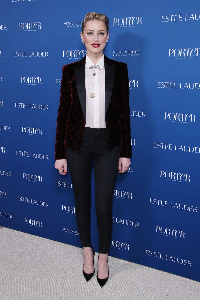 Amber Heard At Porter’s Incredible Women Gala