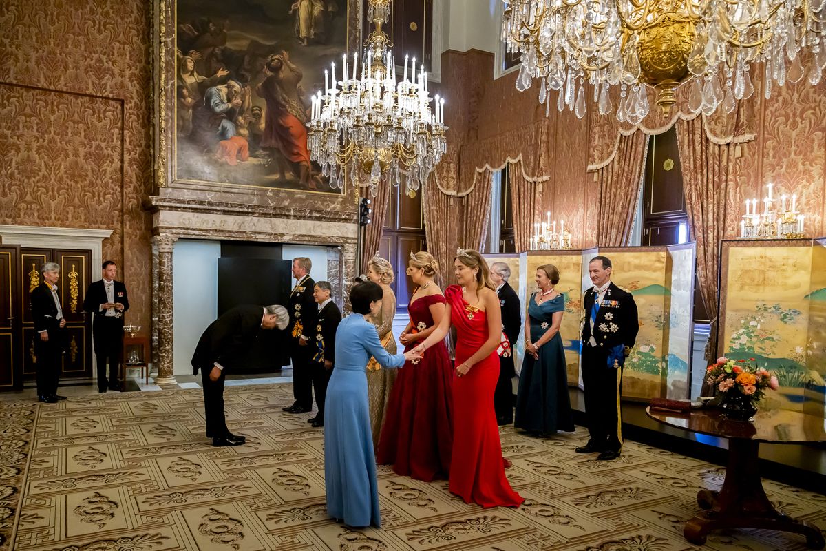 Princess Ariane made her state banquet debut in a bold red Safiyaa gown, marking a milestone moment for the youngest Dutch princess.