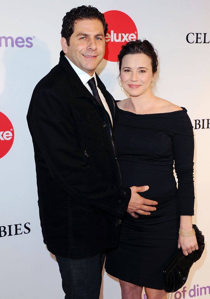 Actress Linda Cardellini (R) and Steven Rodriguez arrive at March Of Dimes' 6th Annual Celebration Of Babies Luncheon at Beverly Hills Hotel on December 2, 2011 in Beverly Hills, California.