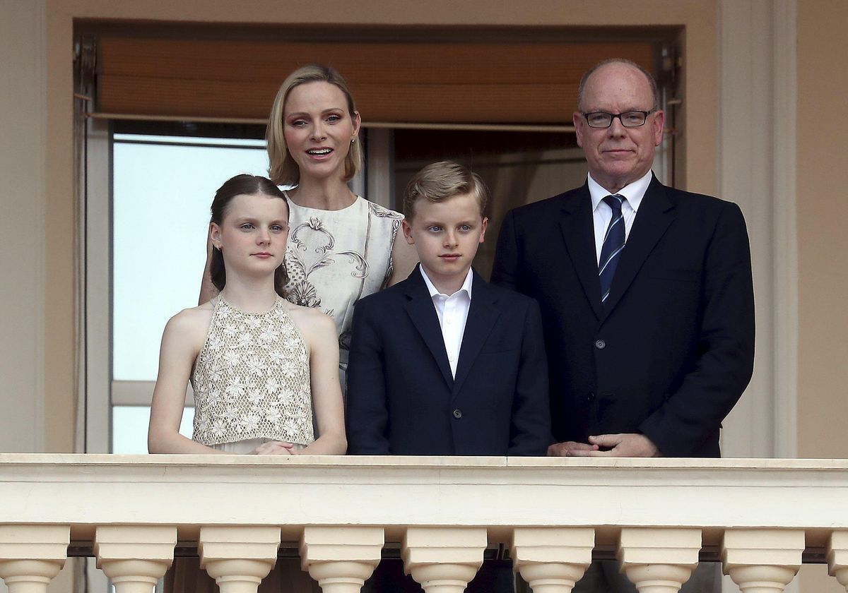 Princess Gabriella and Princess Charlene coordinated in elegant ivory ensembles during Monaco's Saint-Jean celebrations.