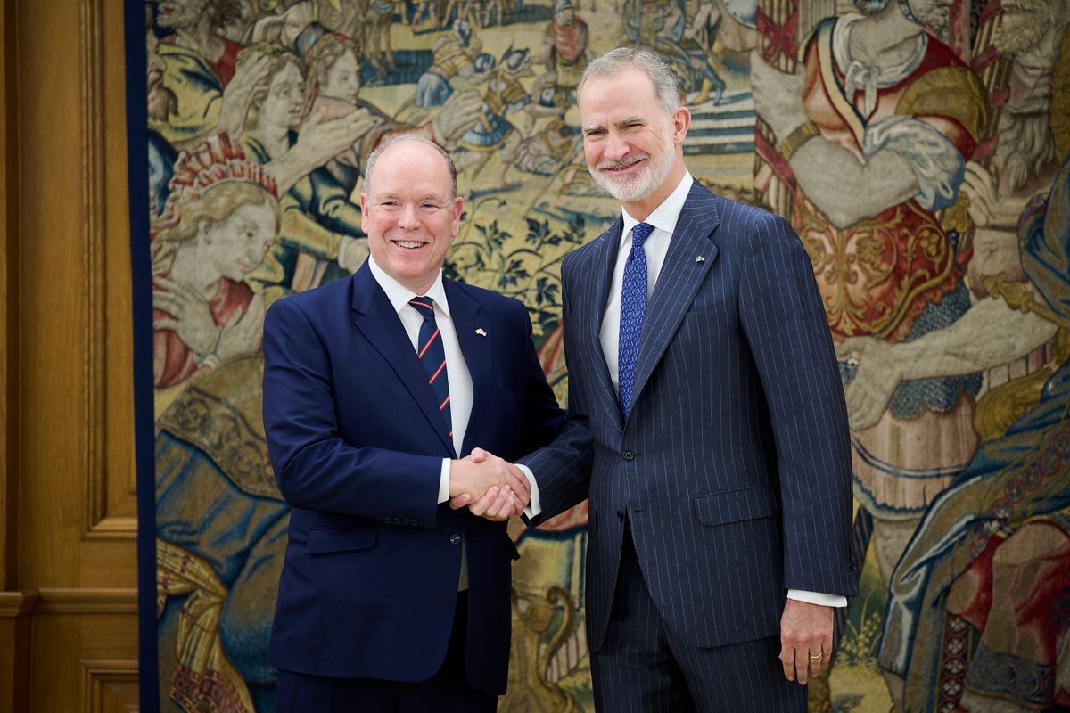 The meeting celebrates the 150th anniversary of the diplomatic relationships between Spain and Monaco