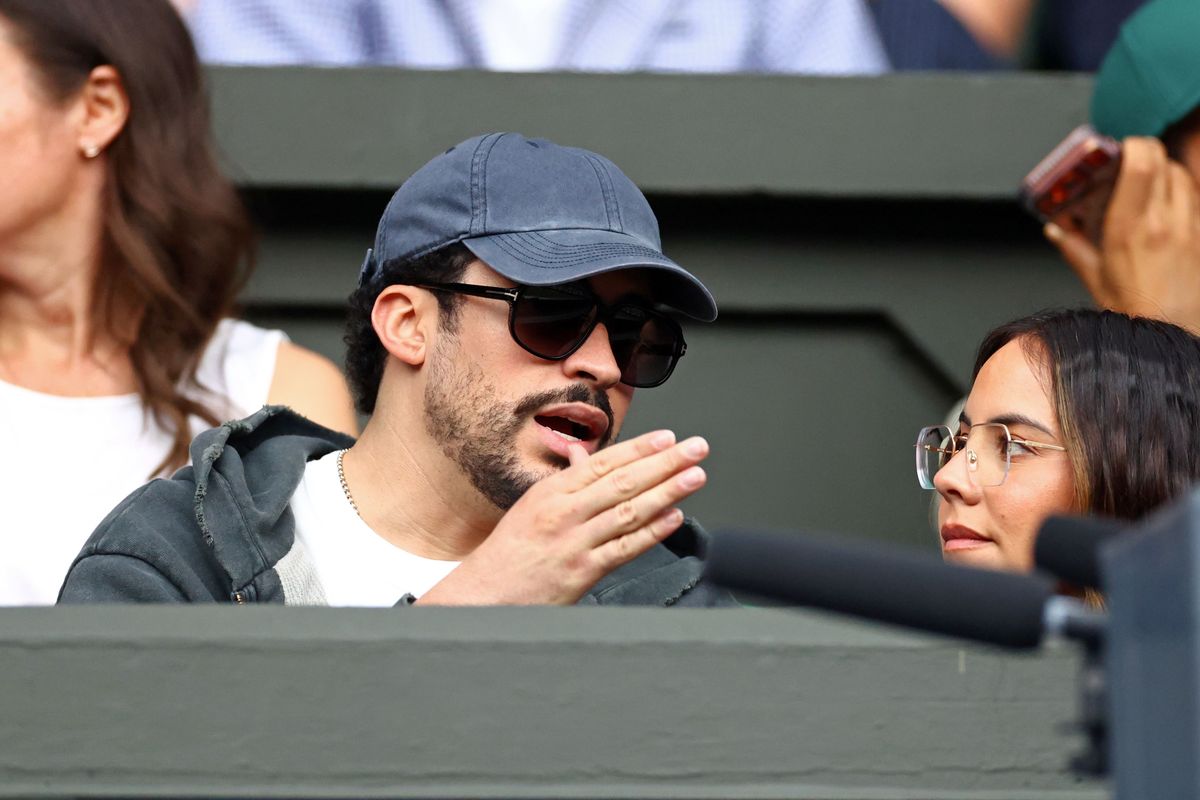 Bad Bunny and Gabriela Berlingeri made a rare public appearance together as they attended Wimbledon in London.