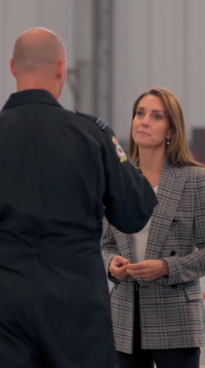 During the visit to RAF Coningsby, Princess Kate met with Royal Air Force personnel and heard firsthand about the work of the Battle of Britain Memorial Flight ahead of Armed Forces Day.