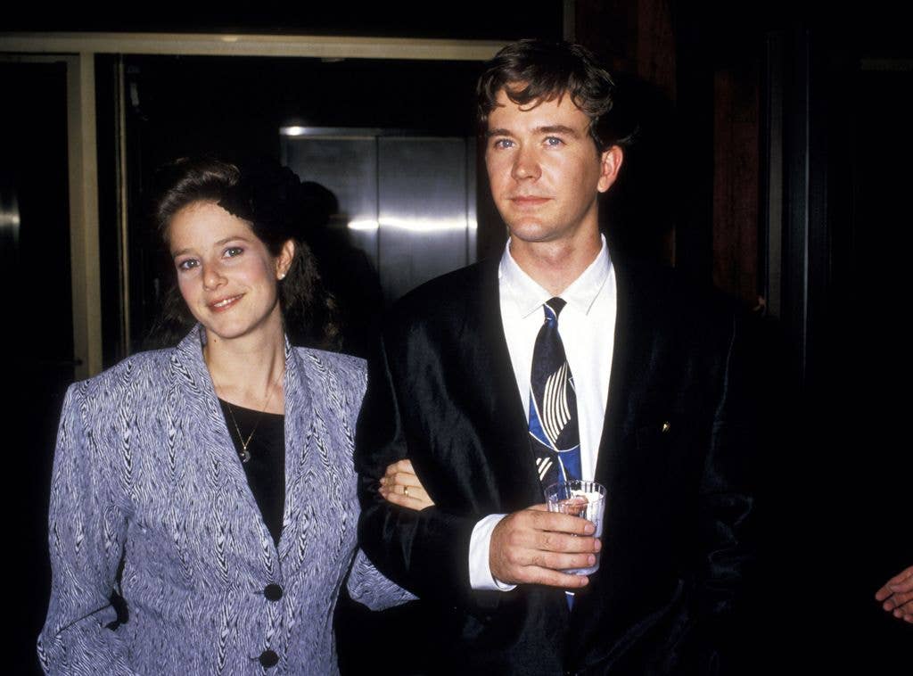 Debra Winger and Timothy Hutton during 1987 Student Film Awards at Academy Theater in Beverly Hills, California, United States.