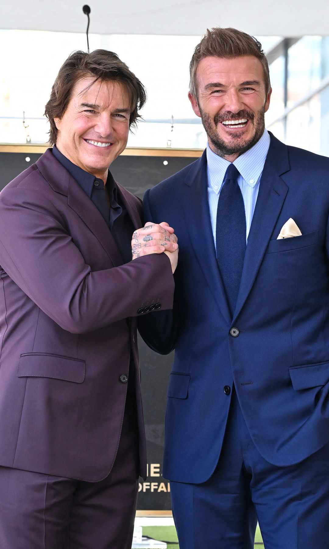 Tom Cruise and Russian socialite Elsina Khayrova arrive together at David Beckham's Hollywood Walk of Fame ceremony, sparking fresh romance speculation.