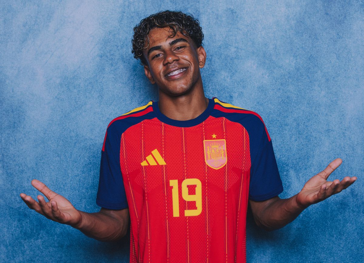 Lamine Yamal #19 of Spain poses for a portrait during the official FIFA World Cup 2026 portrait session on June 09, 2026 in Chattanooga, Tennessee.