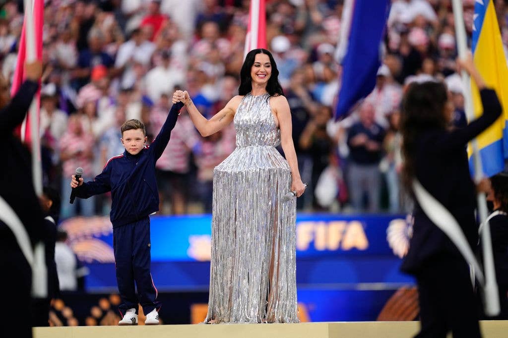 Katy performing at the Opening Ceremony during the FIFA World Cup 2026 