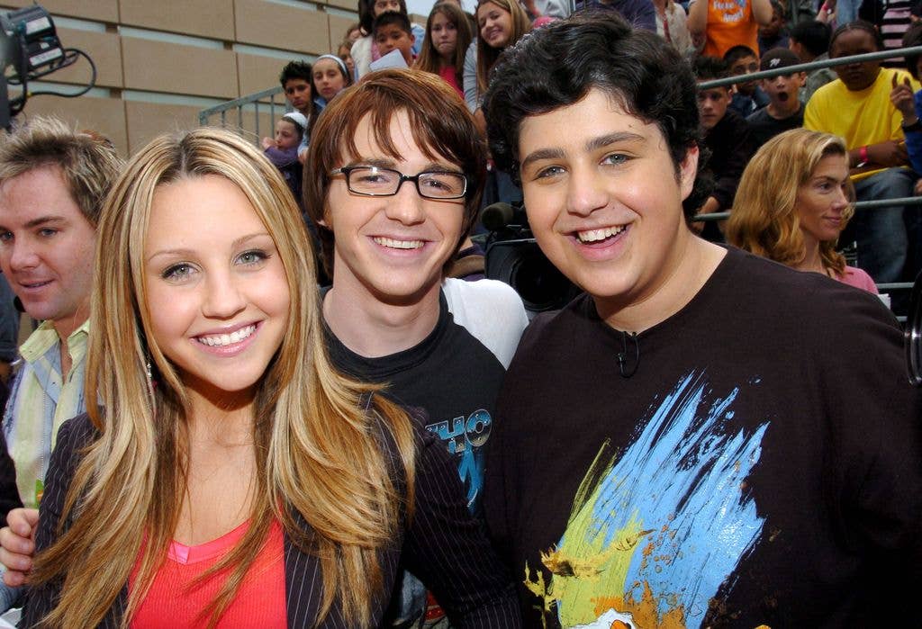 Amanda Bynes with Drake Bell and Josh Peck