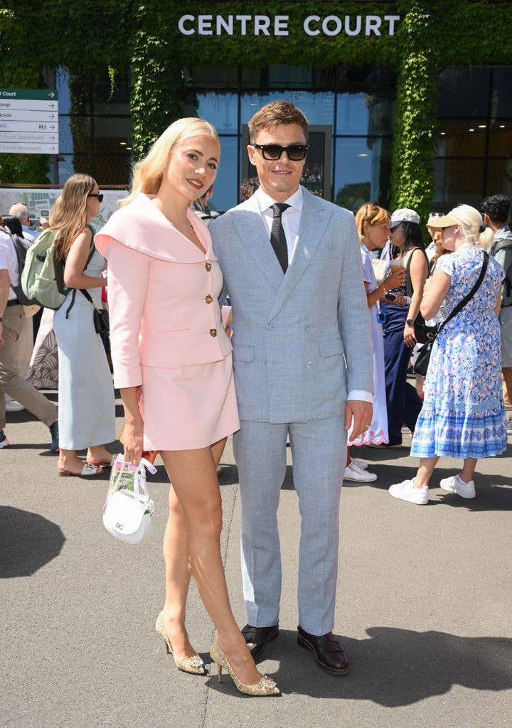 Pixie Lott and Oliver Cheshire at Wimbledon